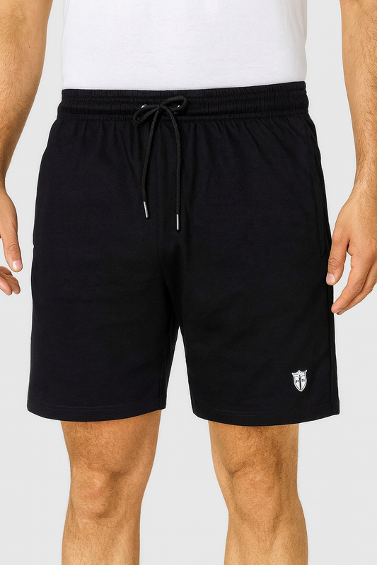 Mens French Terry Shorts | Black