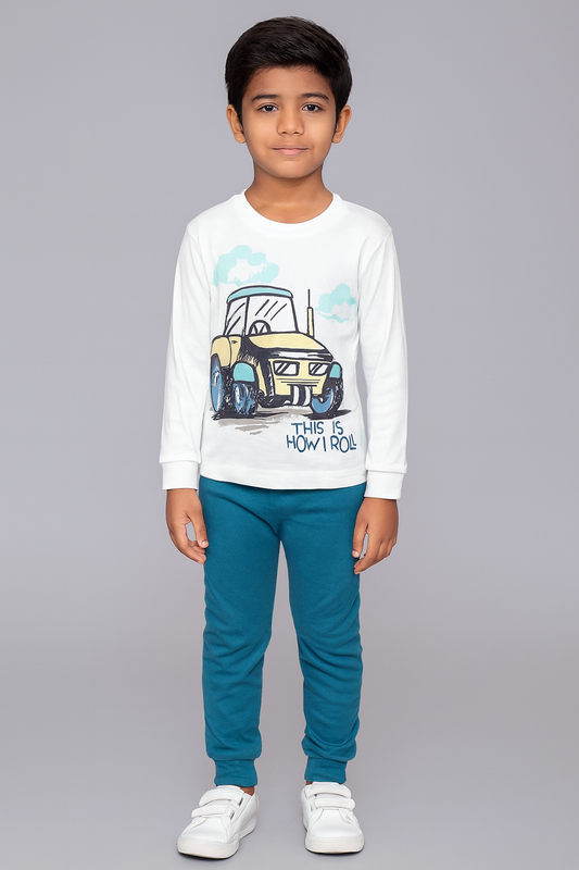 Boys Printed Pyjama Set
