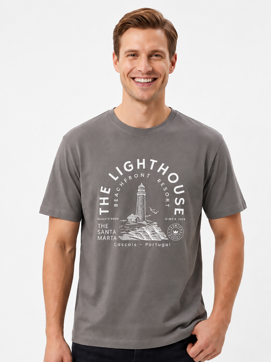 Mens Printed Olive T-Shirt