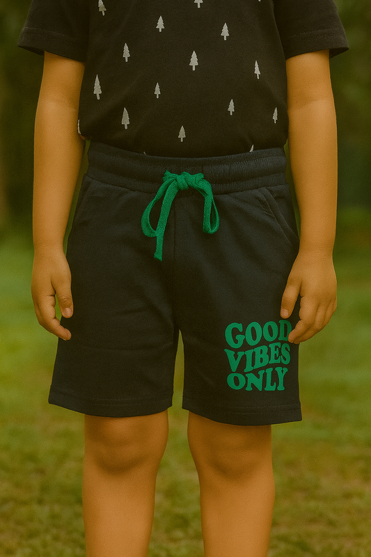 Boys French Terry Shorts Dark Olive