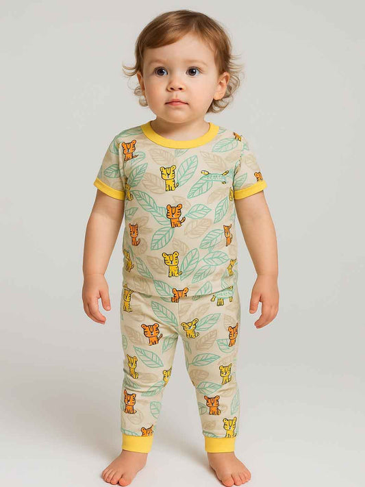 Baby Boys Pyjama Set Off White Aop