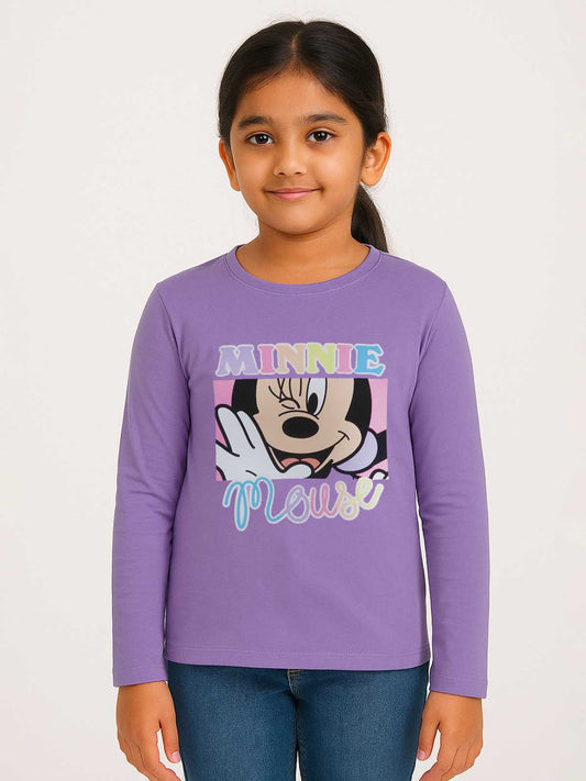 Girls Long Sleeve Printed T Shirt