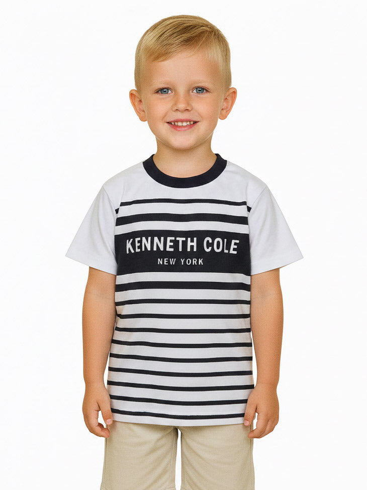 Boys T Shirt White / Black