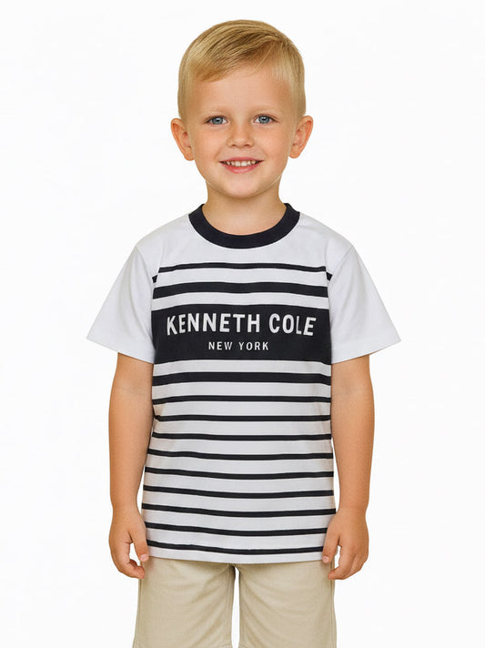 Boys T Shirt White / Black