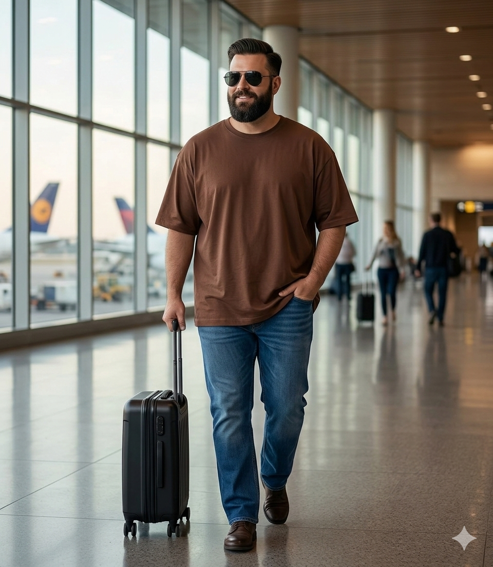 Mens Plus Sizes Crew Neck T shirt
