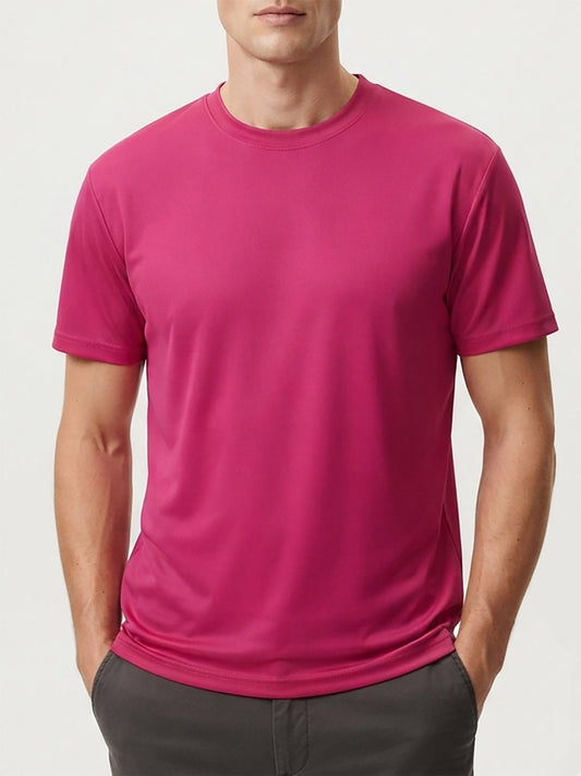 Mens Dry Fit T Shirt Fuchsia