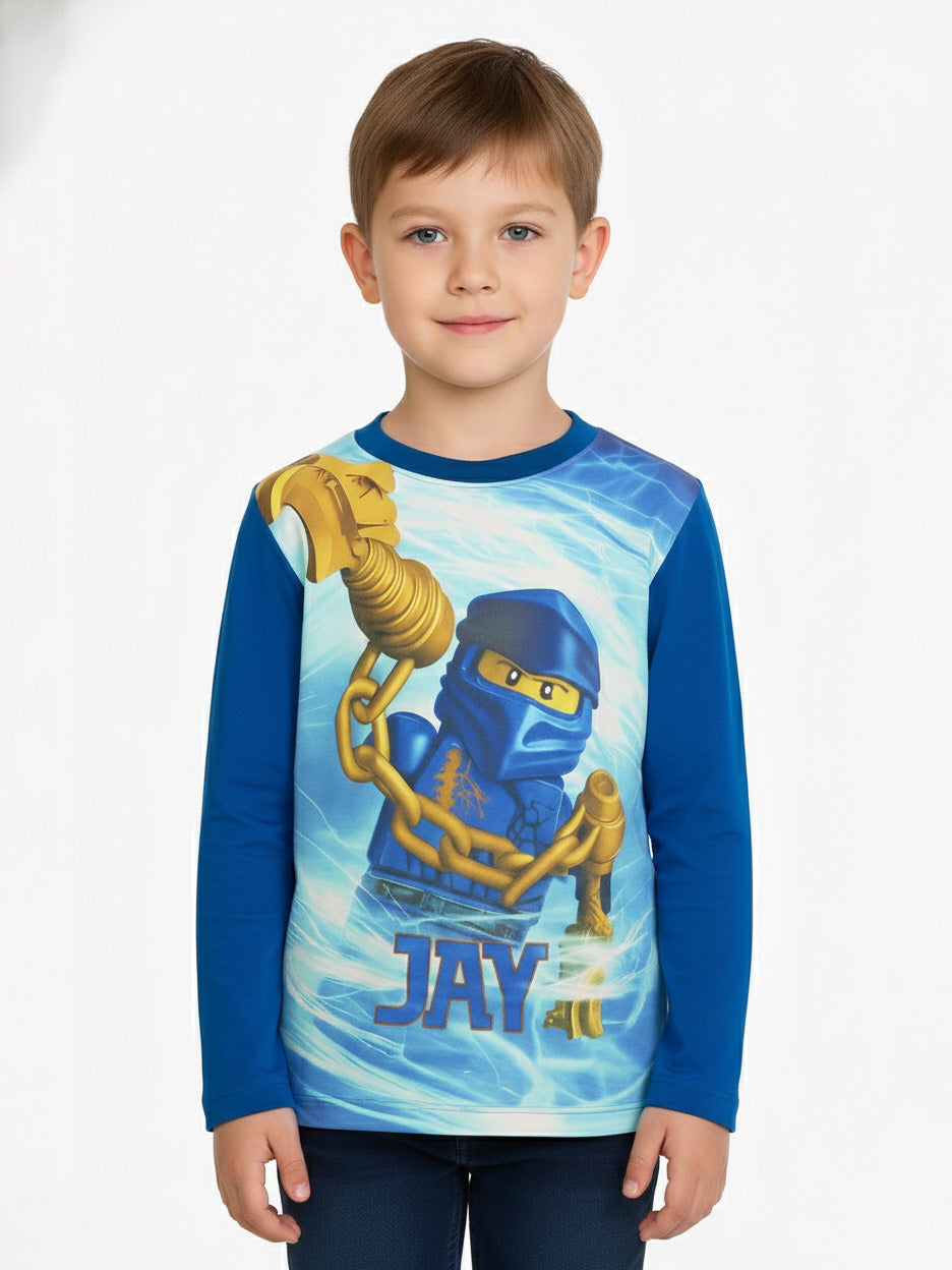 Boys Sublimation Printed T Shirt Black