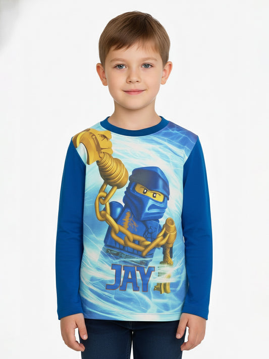 Boys Sublimation Printed T Shirt Black