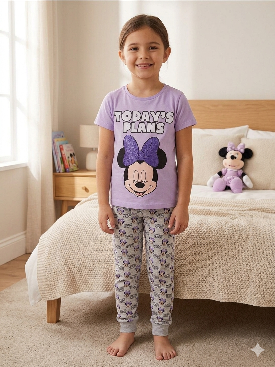 Girls Printed Pyjama Set