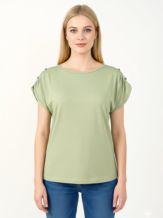 Ladies Viscose Magyar Sleeve T-Shirt