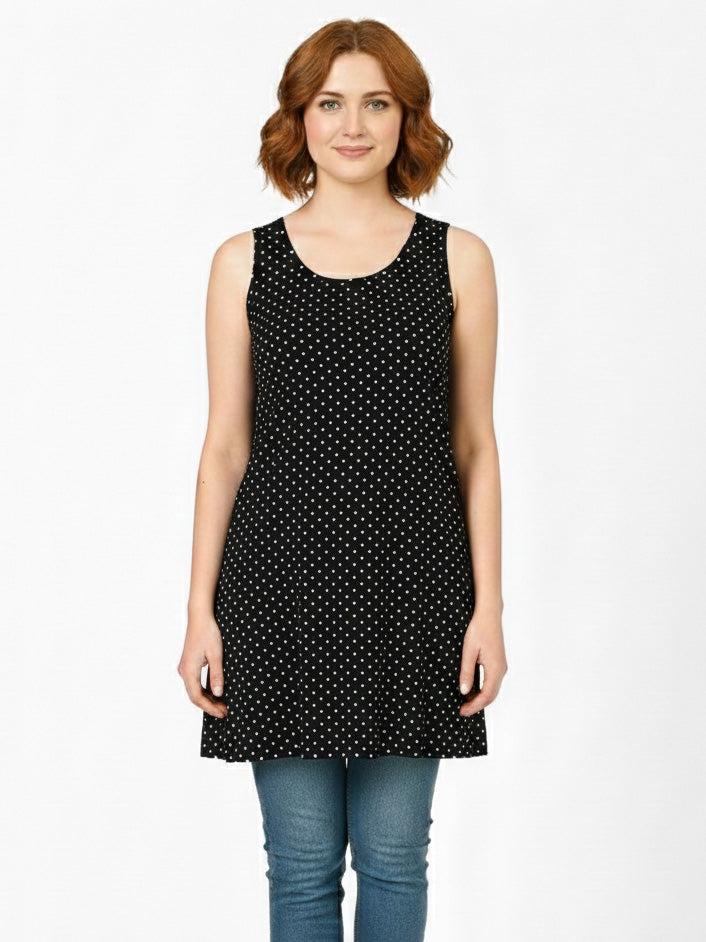 Ladies Small Dot Printed Long Tunic