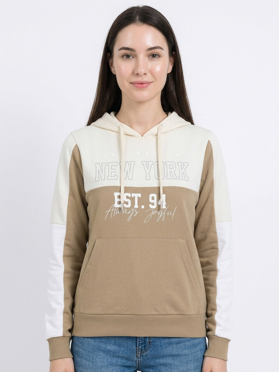Ladies Hooded Pullover Sweatshirt