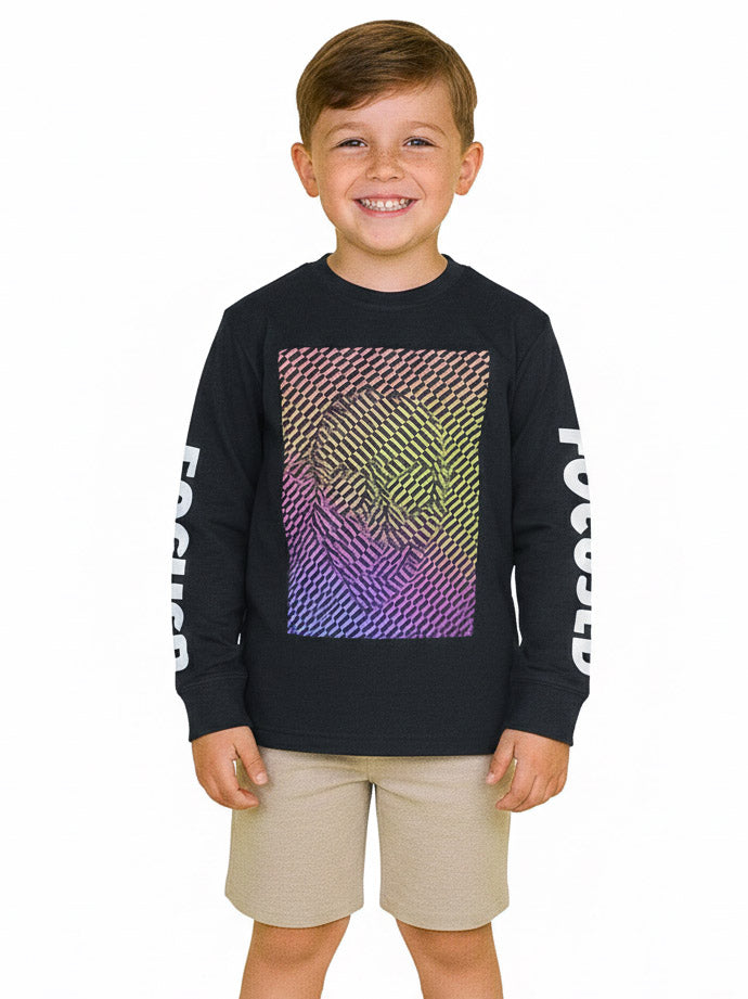 Boys Long Sleeve T Shirt Charcoal