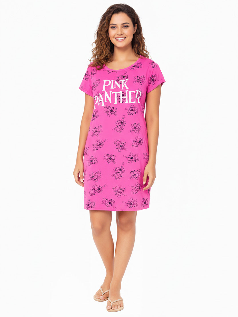 Ladies Printed Night Shirt