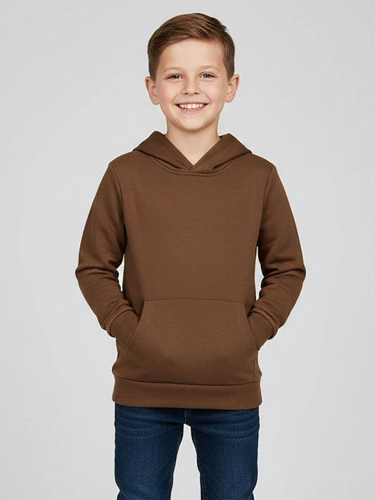 Boys Pullover Sweatshirt Brown