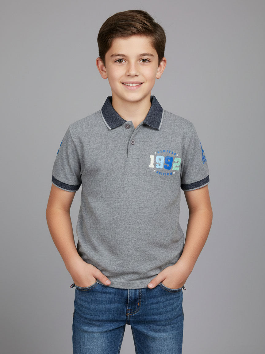 Boys Polo Grey