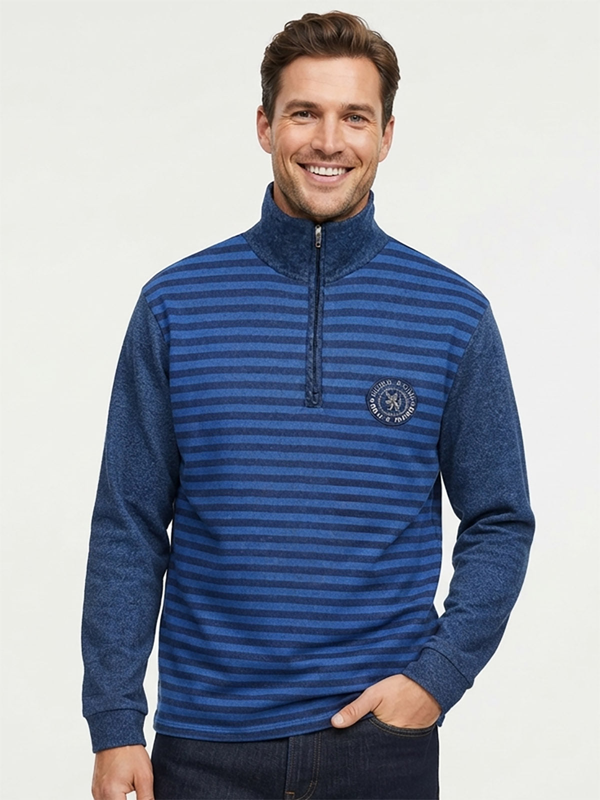 Mens Half Zipper Sweatshirt