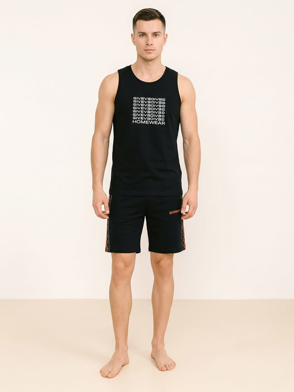 Mens Sleeveless Shorty Set Assorted