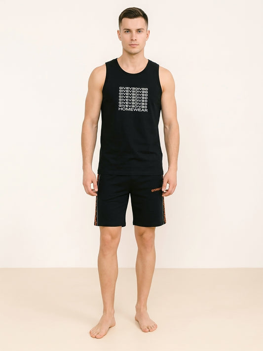 Mens Sleeveless Shorty Set Assorted