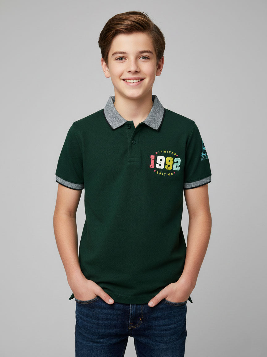 Boys Polo Green