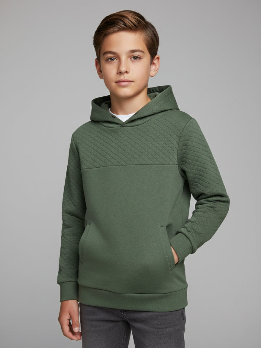 Boys Hooded Pullover Sweatshirt