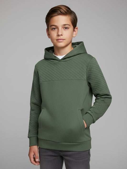 Boys Hooded Pullover Sweatshirt