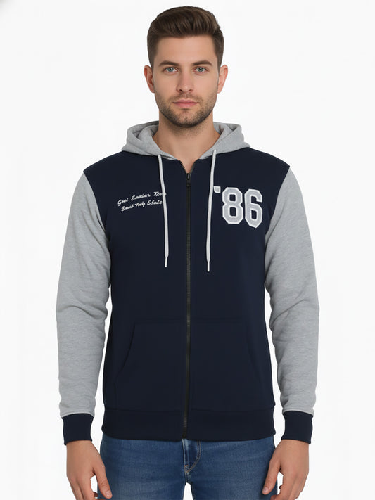 Mens Hooded Full Zipper Sweatshirt