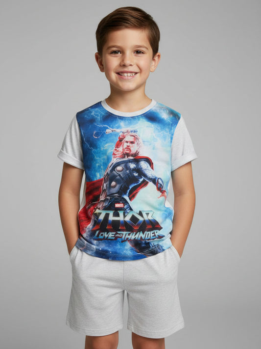 Boys Shorty Set White