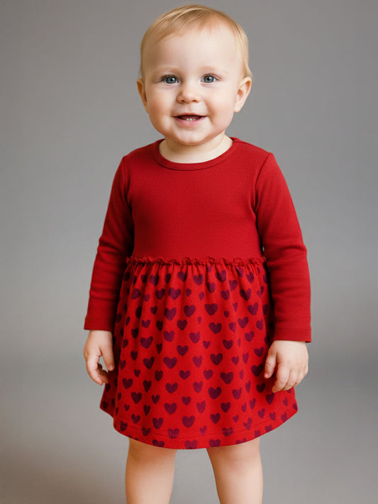 Bpc Girls Fleece Winter Dress