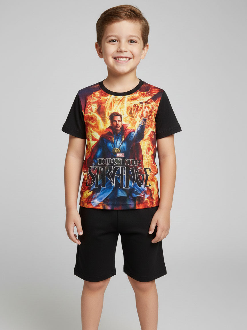 Boys Shorty Set Black