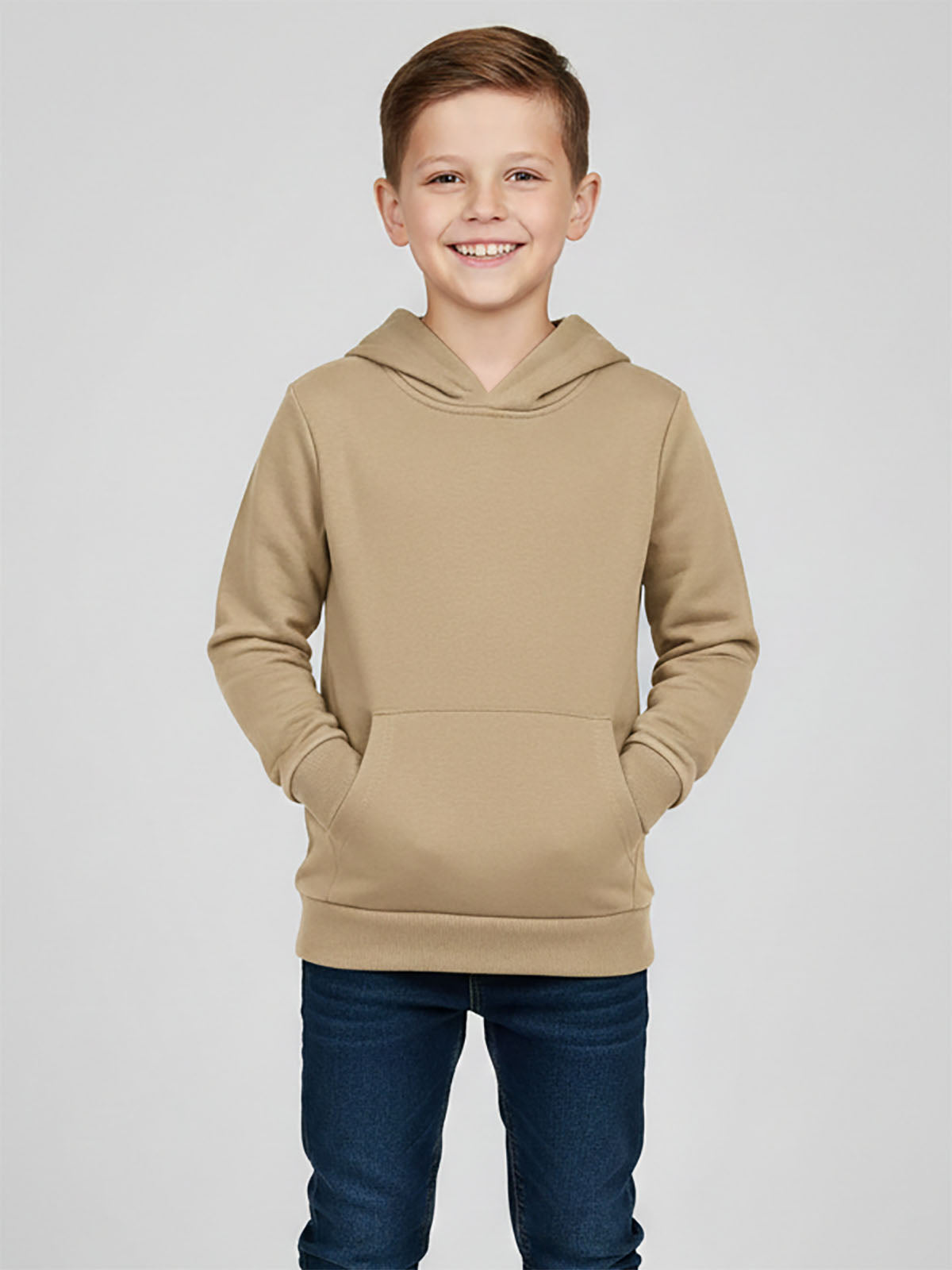 Boys Pullover Sweatshirt Beige