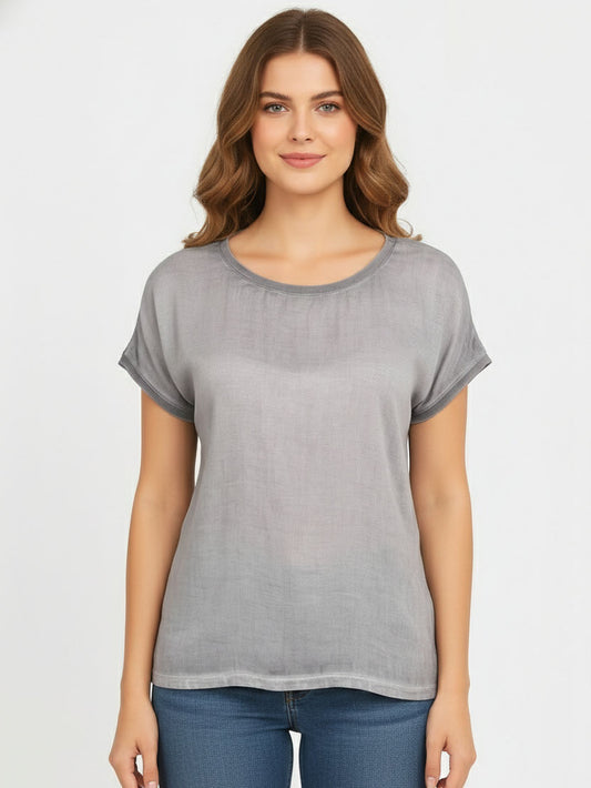 Ladies Magyar Sleeve Printed Top