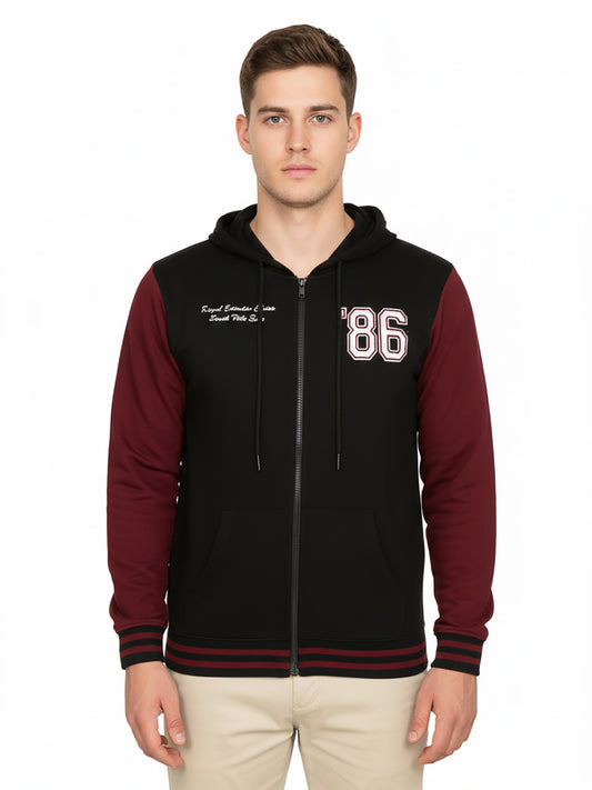 Mens Hooded Full Zipper Sweatshirt