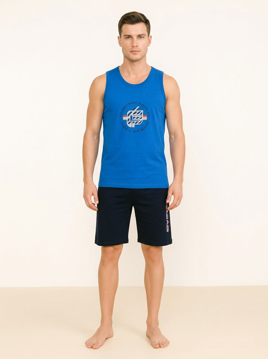 Mens Sleeveless Shorty Set Assorted