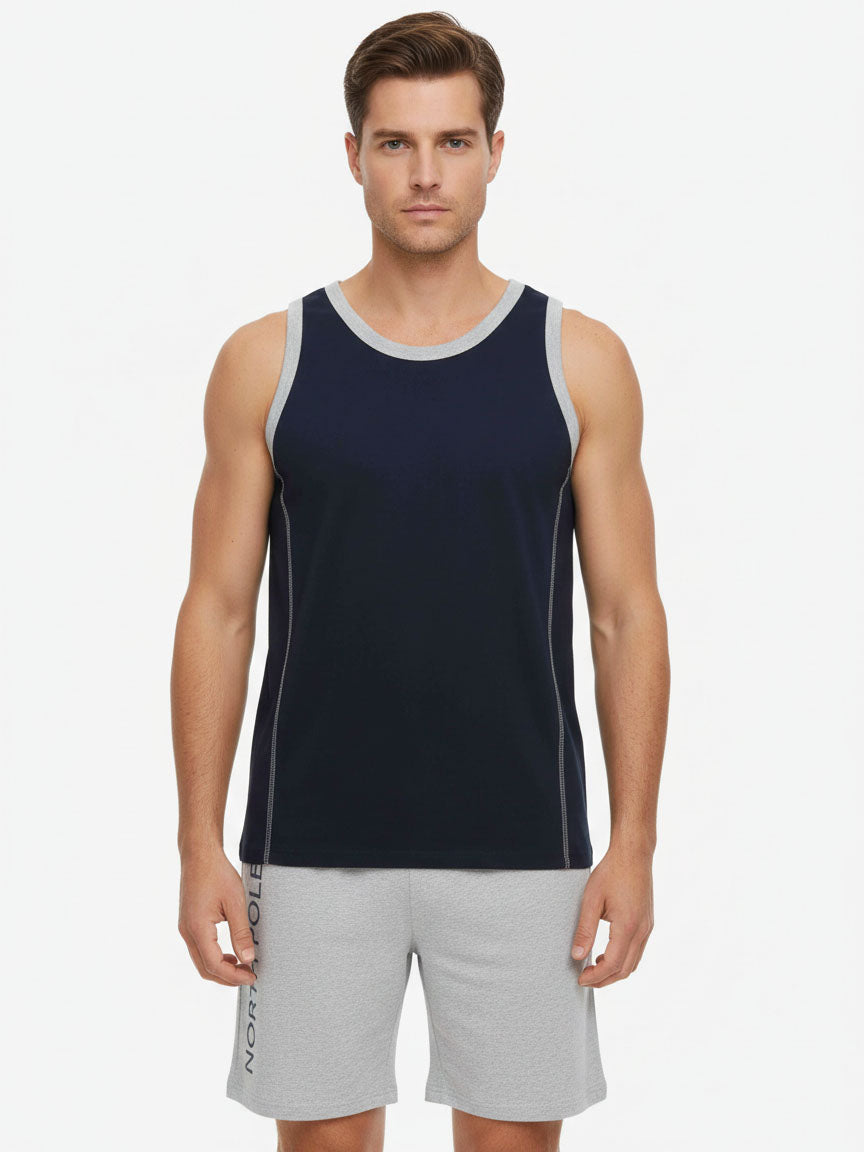 Mens Shorty Set Navy-Grey