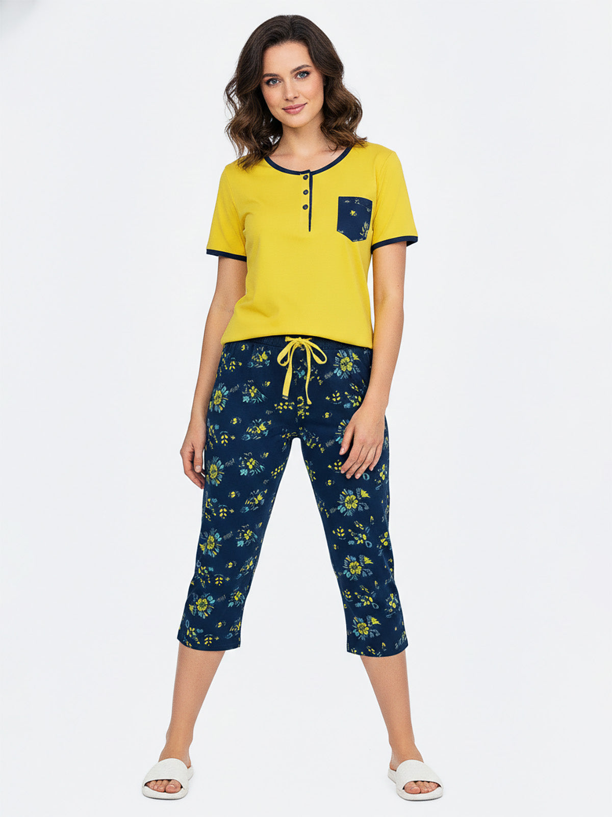 Womens Capri Pyjama Set