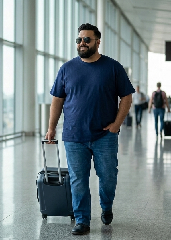 Mens Plus Sizes Crew Neck T shirt