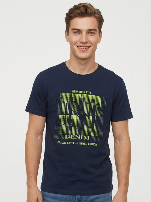 Mens Viscose Printed T-Shirt