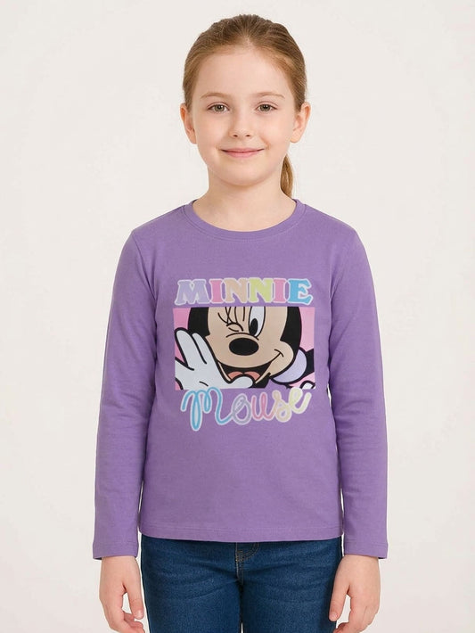Girls Long Sleeve Printed T Shirt