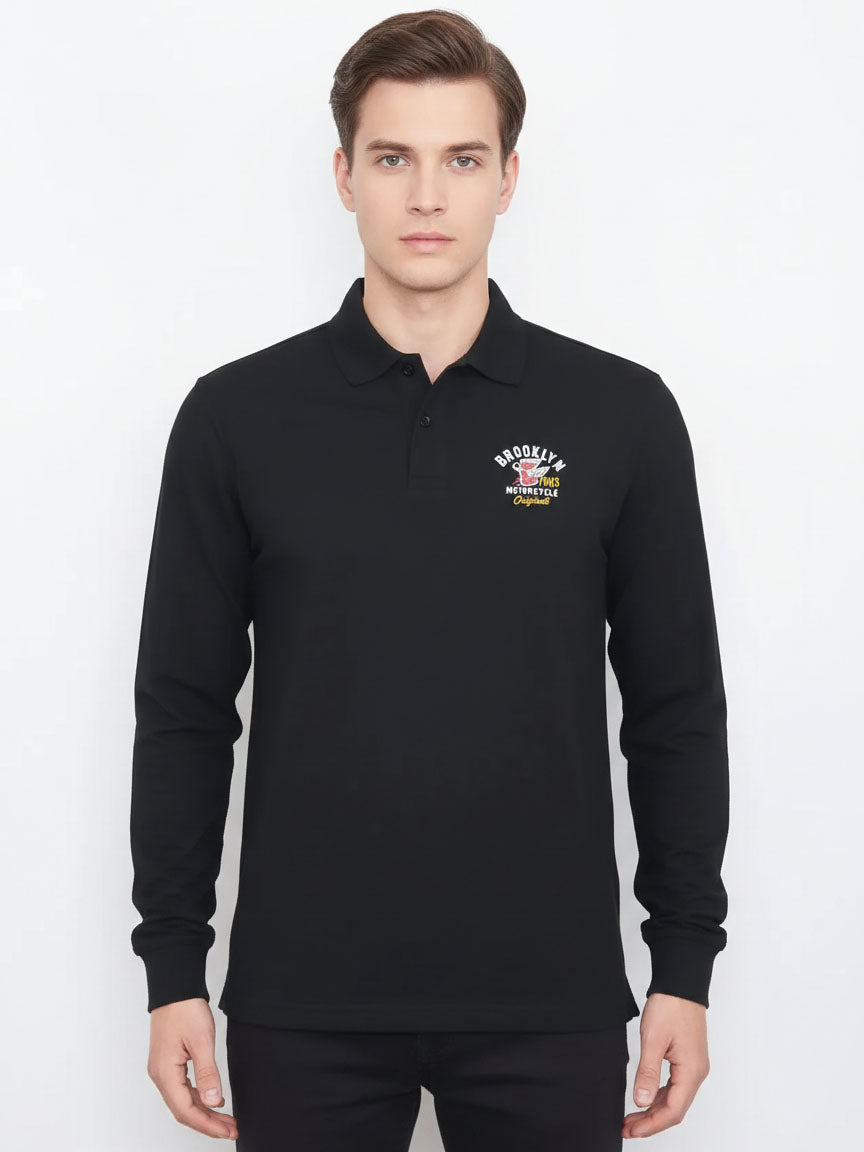 Mens Long Sleeve Polo