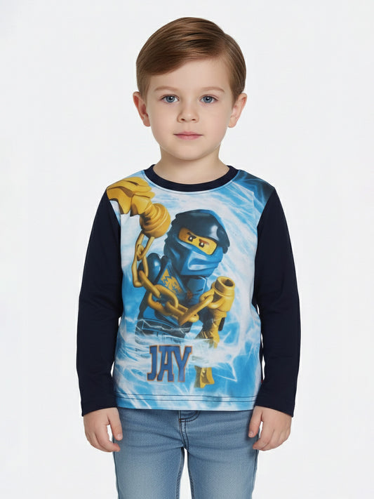 Boys Sublimation Printed T Shirt Navy