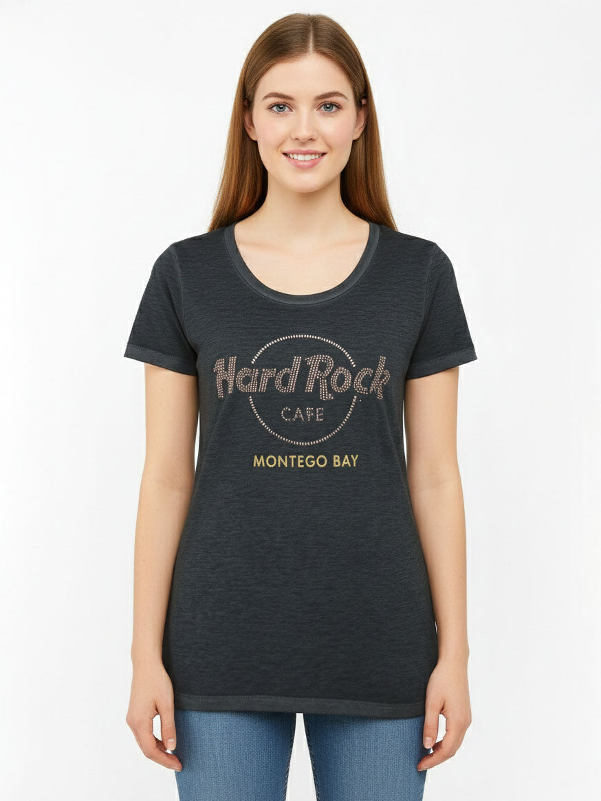 Ladies Burnout T Shirt