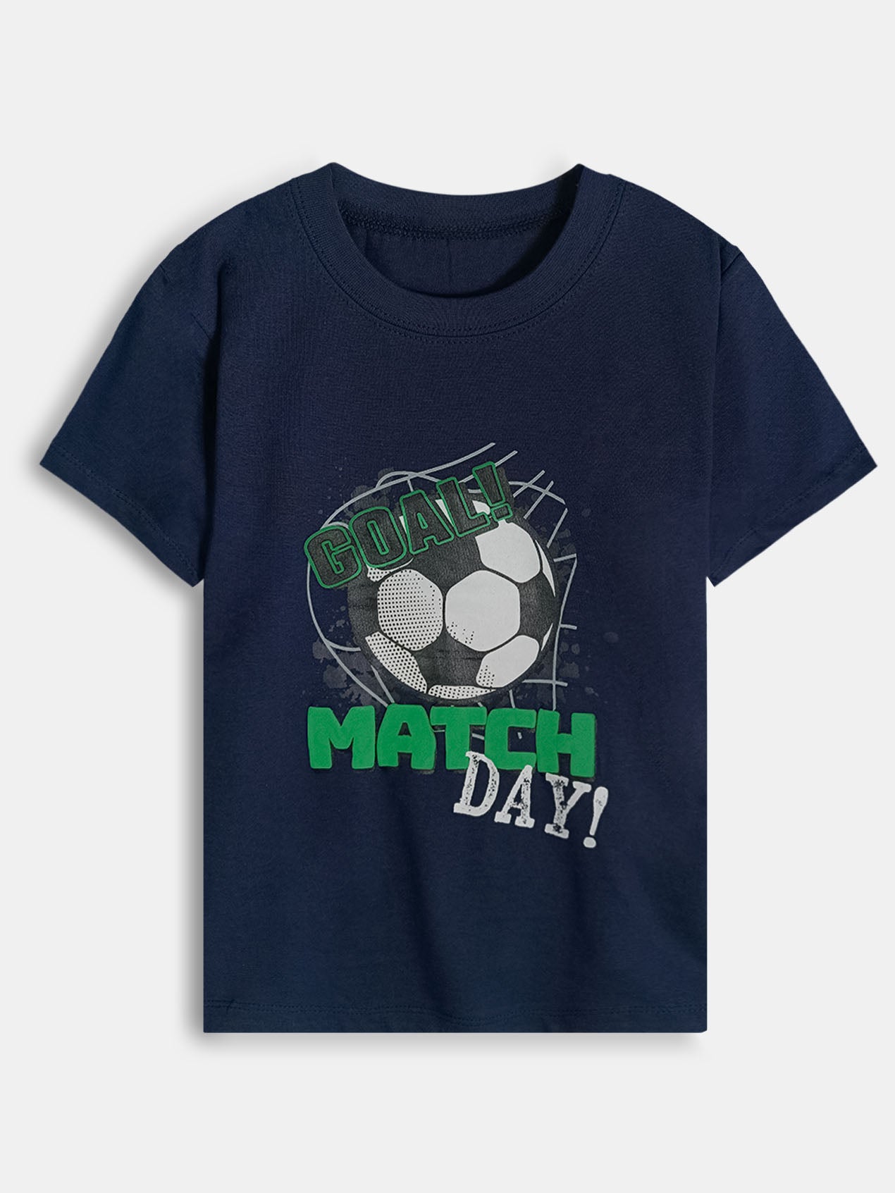 Boys Football Print Shorts Set