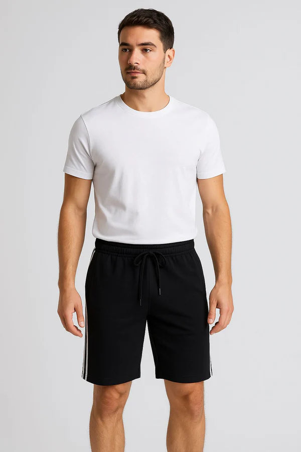 Mens French Terry Shorts Black