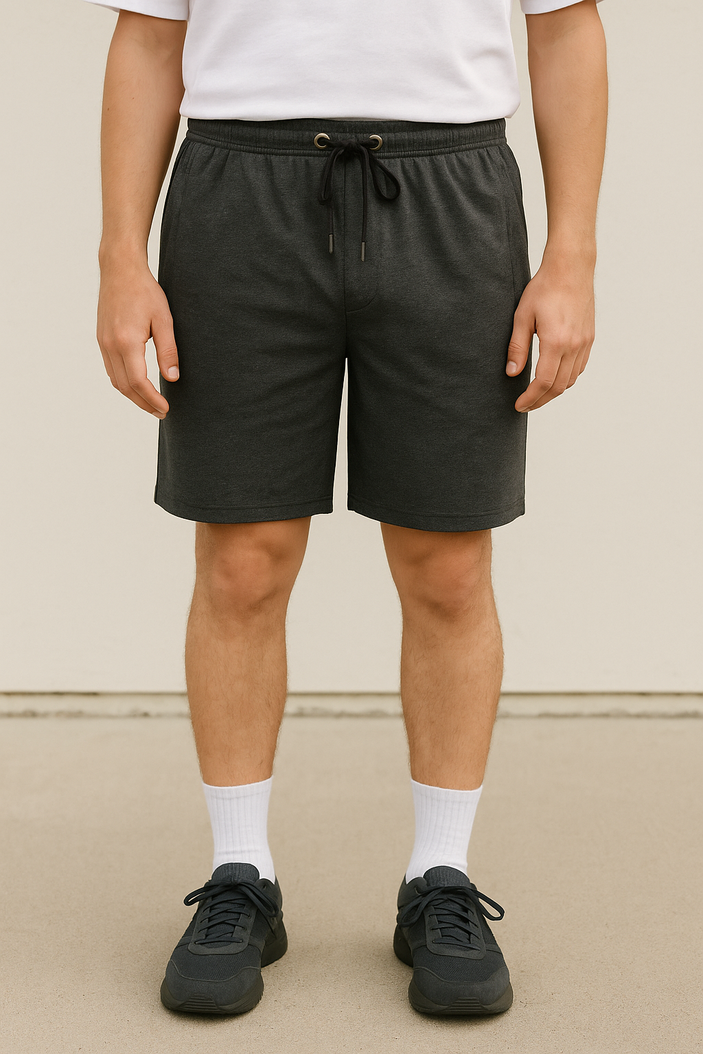 Mens French Terry Shorts | CHARCOAL