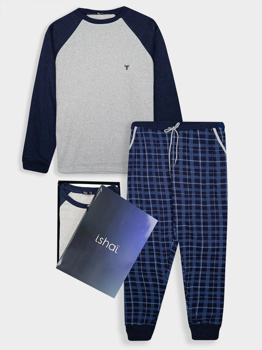Mens's Interlock Winter Grey Pyjama Set