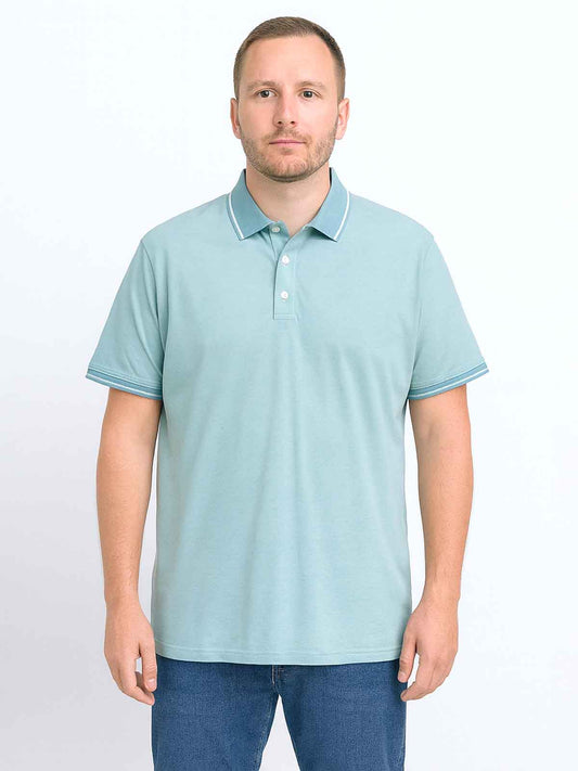 Mens Jaquard Polo