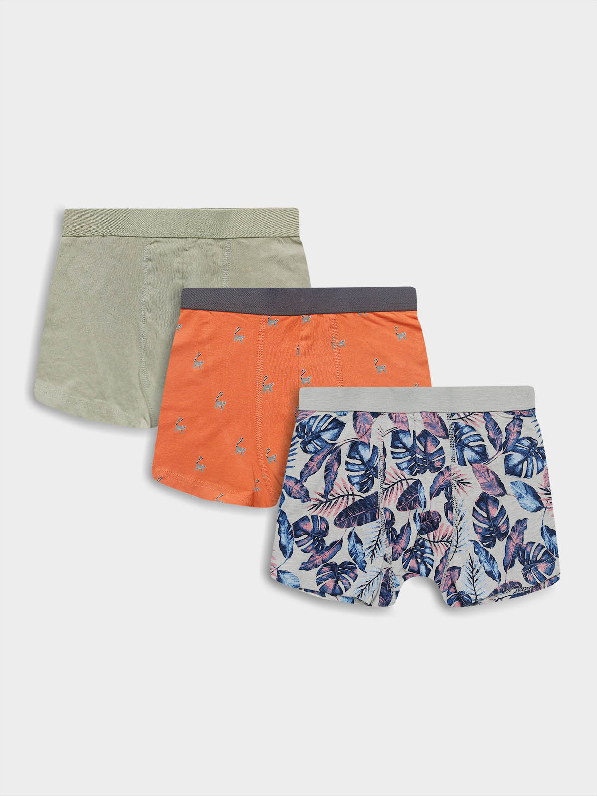 Men's 3 Pc Pack Stretch Boxers Mixed