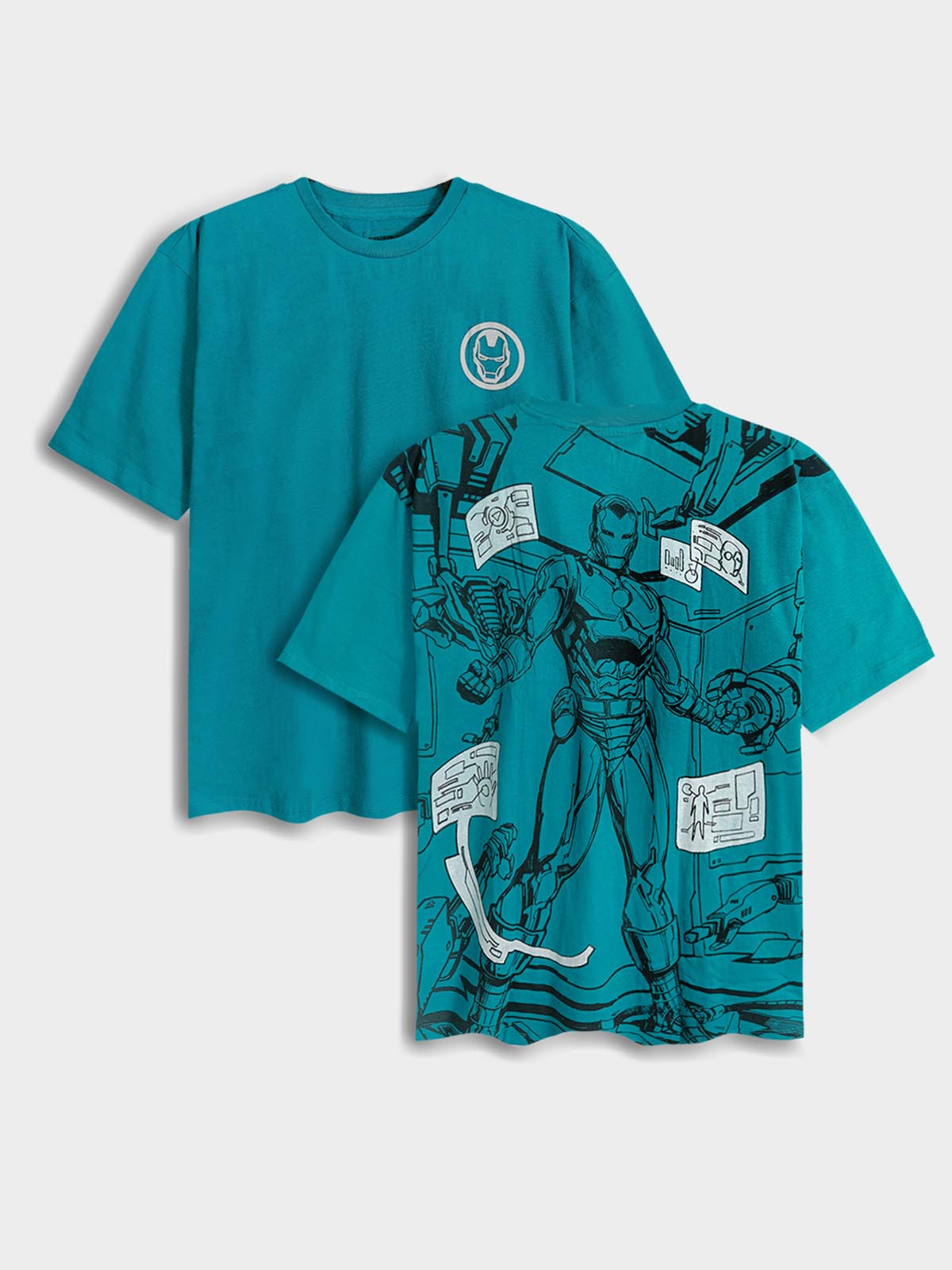 Mens Printed Oversize Fit T-Shirt
