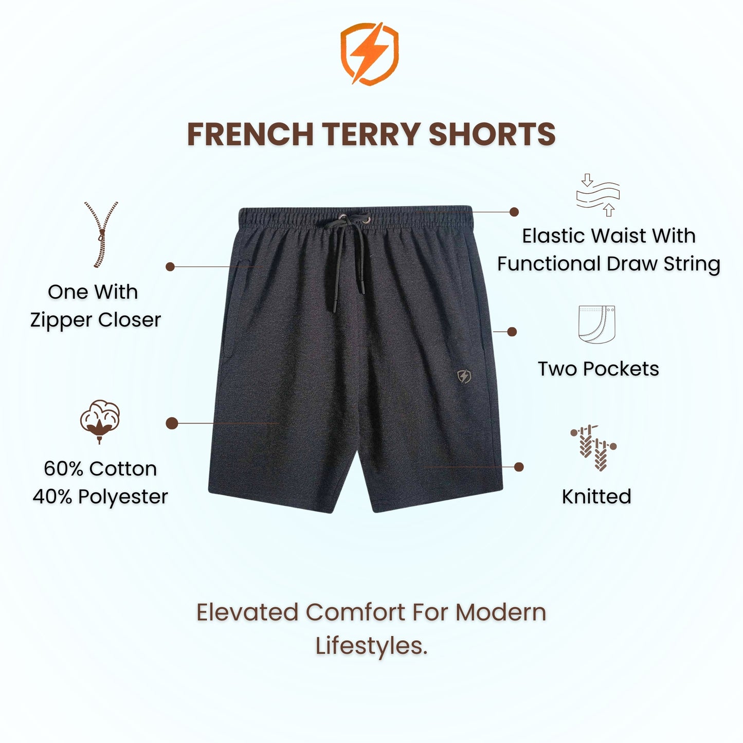 Mens French Terry Shorts